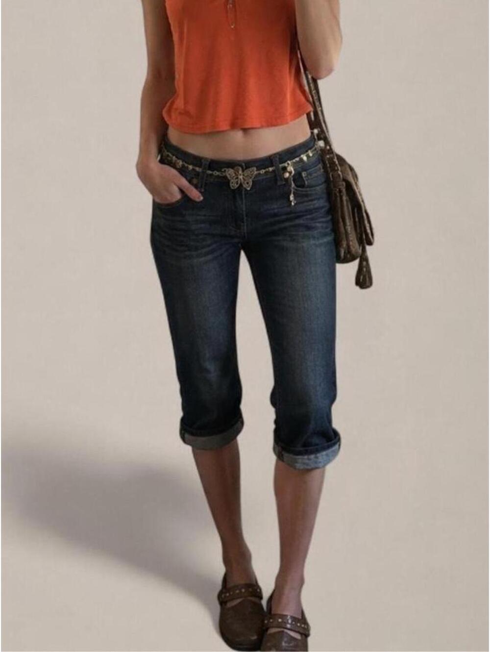 1822 Denim Y2K Low Rise Capri Jeans Size 8